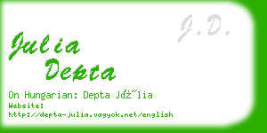 julia depta business card